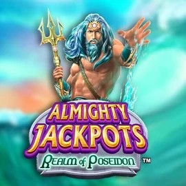 Almighty Jackpots – Realm of Poseidon logo by Novomatic at Casea Casino