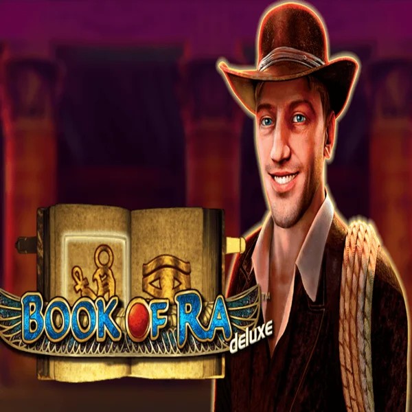 Book of Ra Deluxe slot visual from Novomatic available on caseacasinoo.de