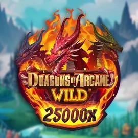 Dragons of Arcane Wild logo by Foxium Casea Casino