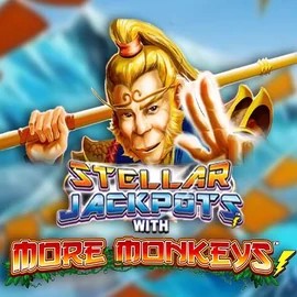 Stellar Jackpots with More Monkeys slot icon by Lightning Box Game, available at Casea Casino